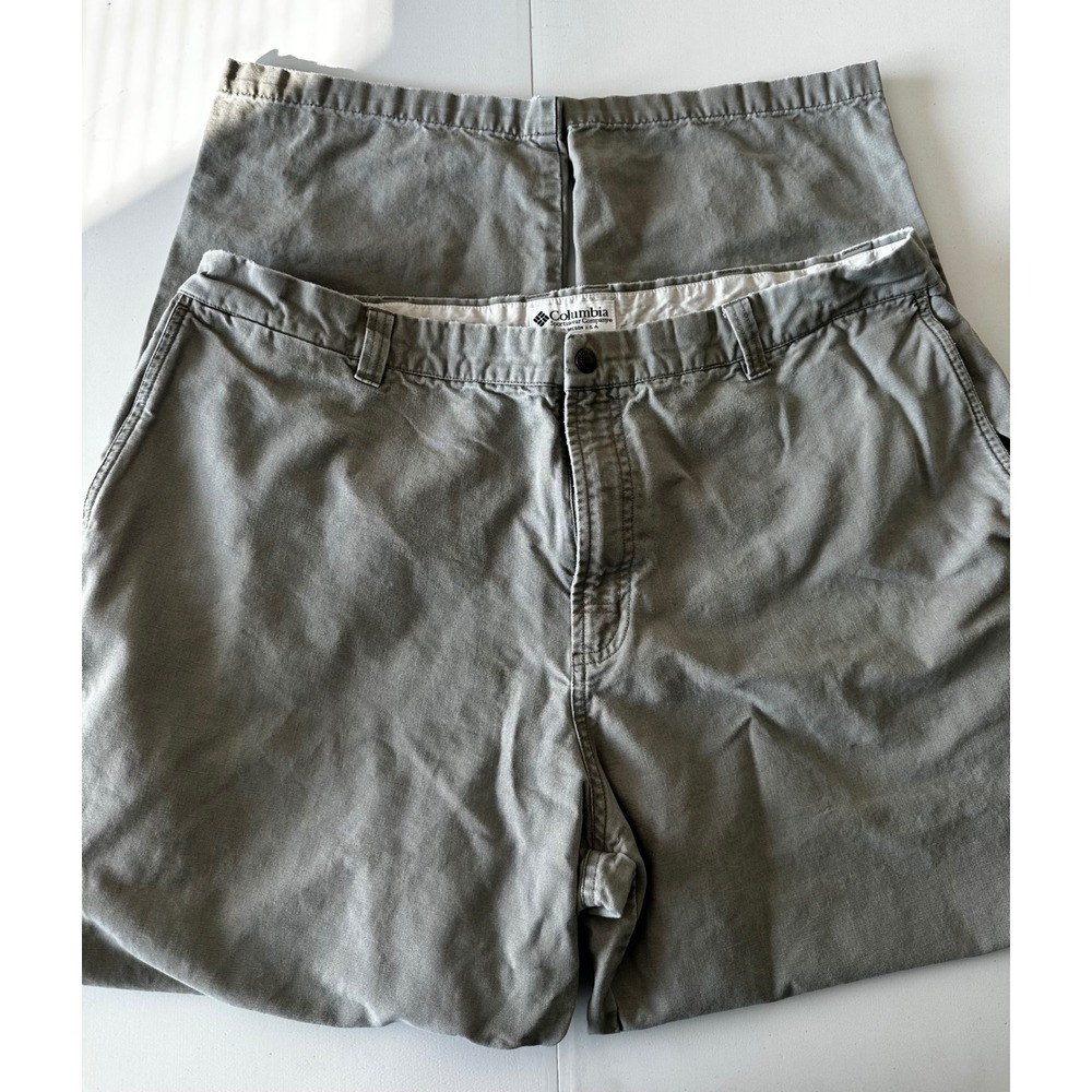 Columbia Sportswear Mens Gray Canvas Outdoor Utility Hiking Pants 40x28